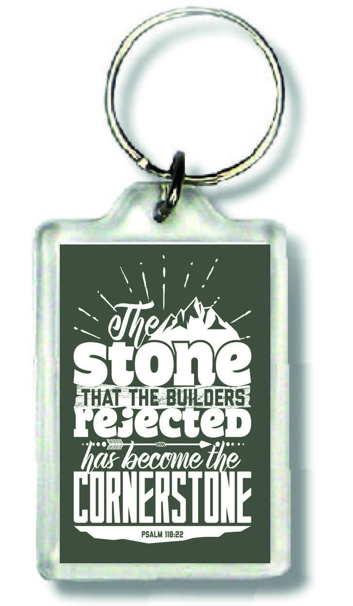 Sleutelhanger the stone - MA23028 - Bible Verses bij MajesticAlly