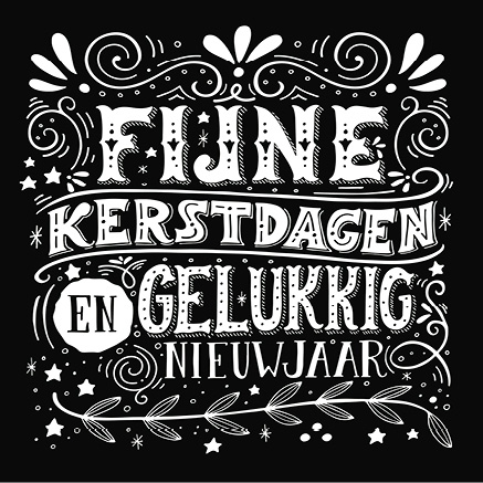 Kerstkaart  metallic 'Fijne kerstdagen' - MA16110 -  Algemene kerstkaarten bij MajesticAlly