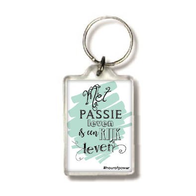 Sleutelhanger met passie - MA24116 -  Hour of Power bij MajesticAlly