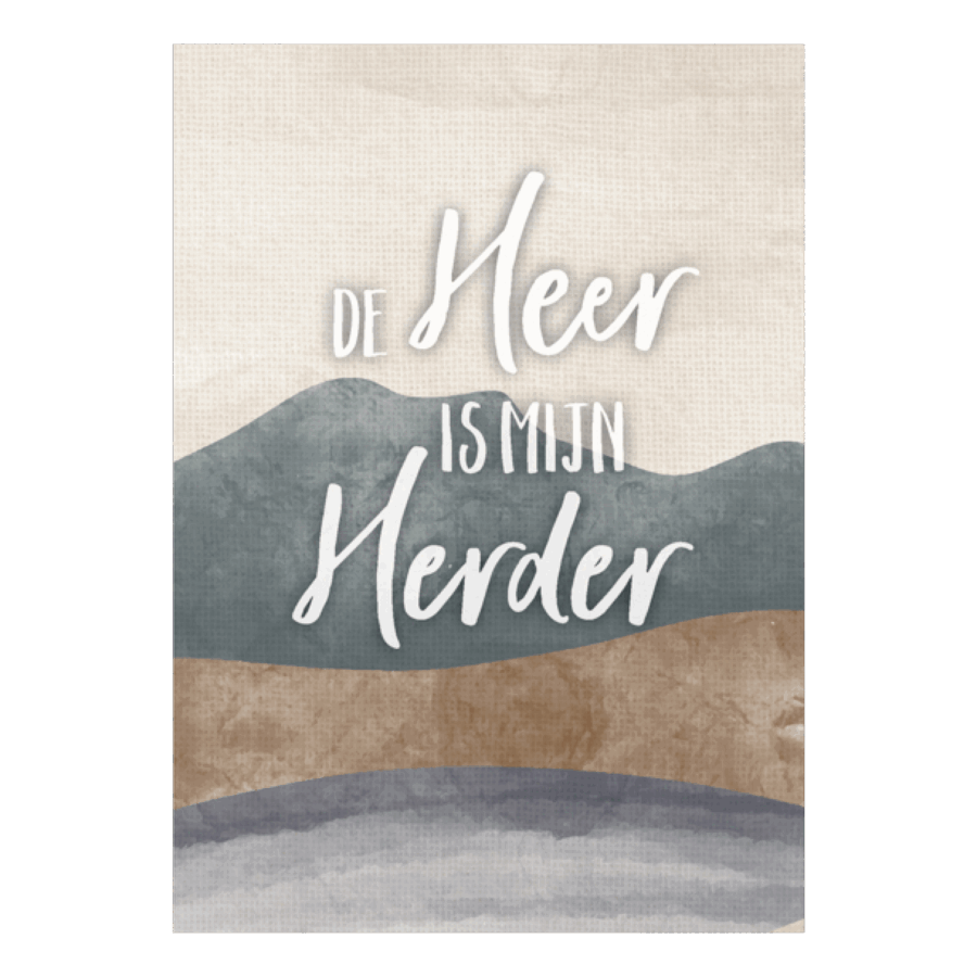 Poster 'De Heer is mijn herder'