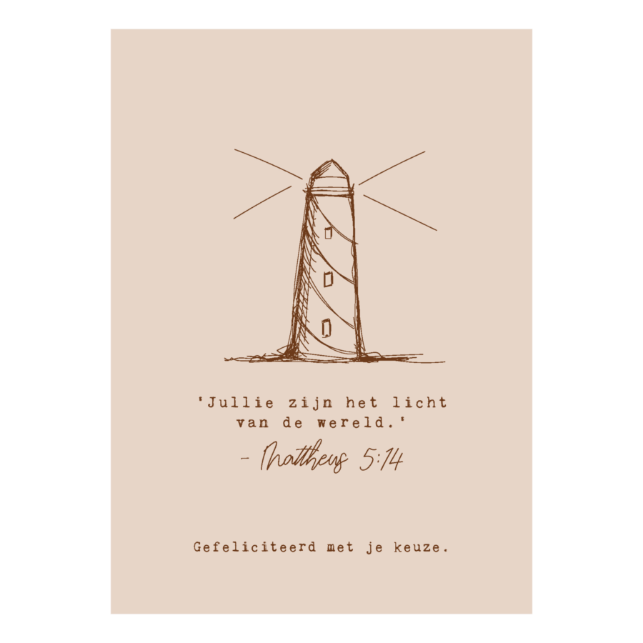 Interieurbord 'Jullie zijn het licht'