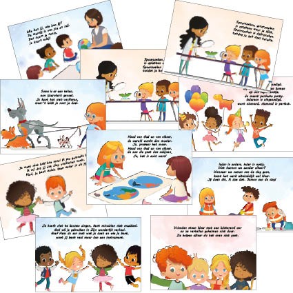 * Voordeelset 12 kinderkaarten - MA13200 - Voordeelpakjes bij MajesticAlly