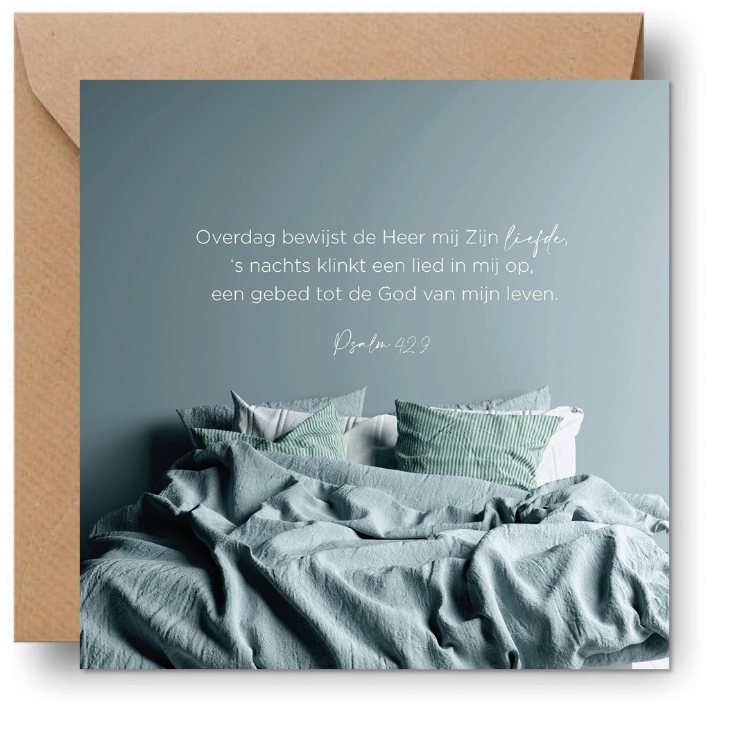 Interieurcadeau 'Overdag bewijst de Heer Zijn liefde' - MA39736 -  Cadeauborden bij MajesticAlly