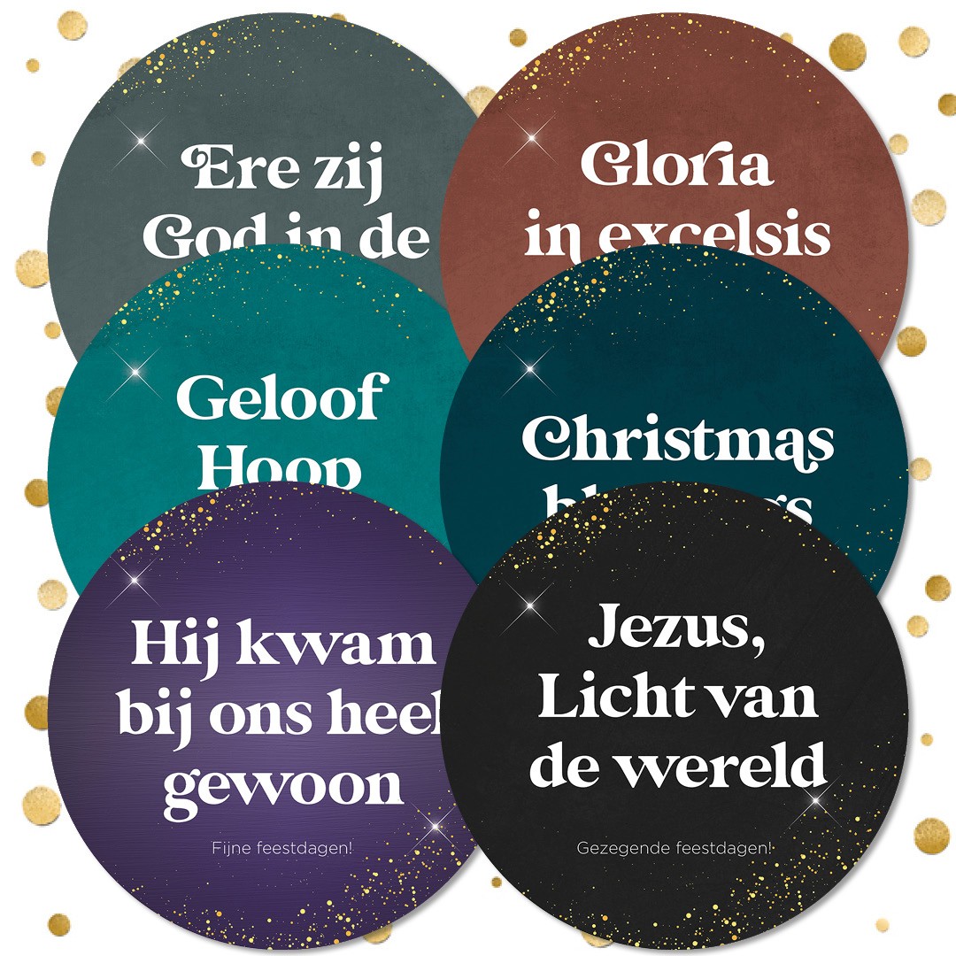 Ronde kerstkaarten