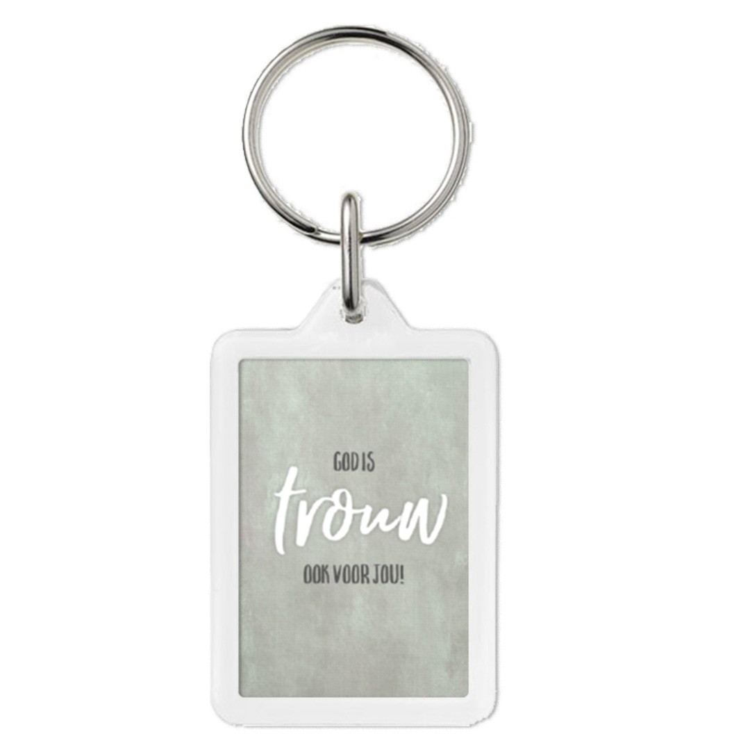 Sleutelhanger 'God is trouw, ook voor jou' - MA43210 -  Sleutelhangers bij MajesticAlly