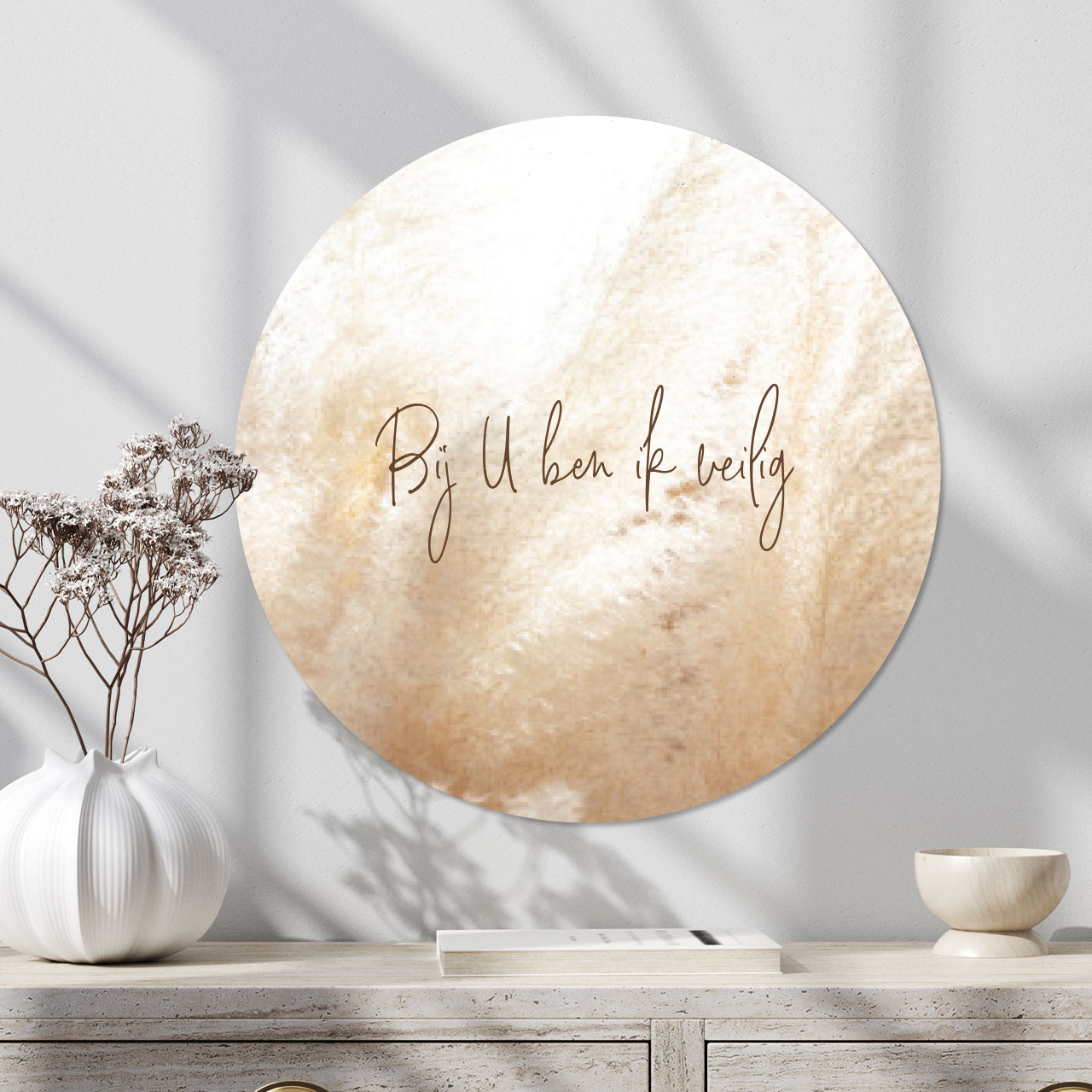 Muurcirkel 'Bij U ben ik veilig'