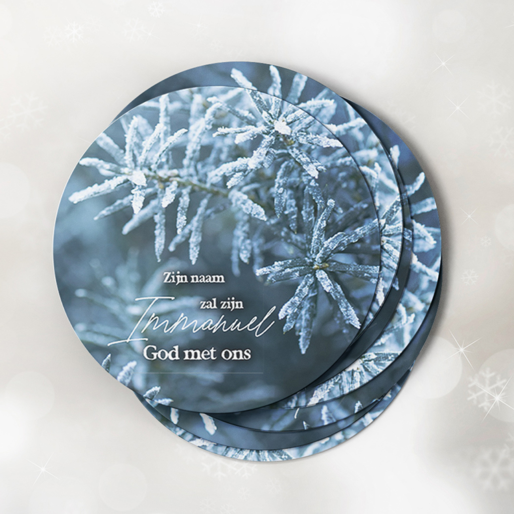 MA20302 - kerst onderzetters 'Immanuël'