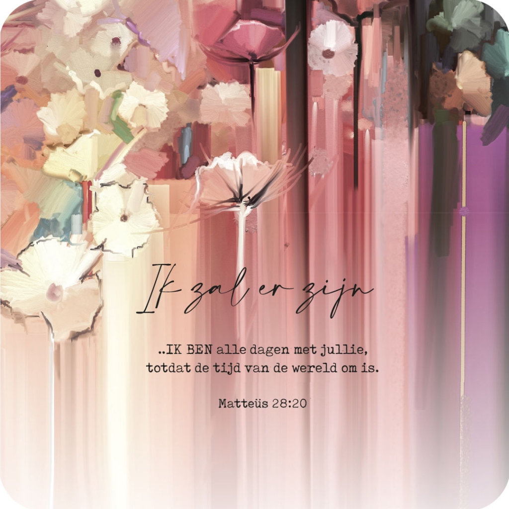 MA43711 Cadeaubordje 'Ik zal er zijn - Mat 28:20'