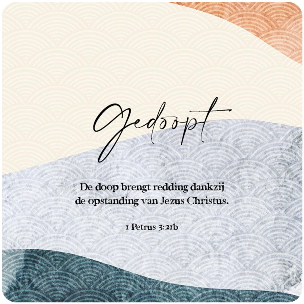 Cadeaubordje 'Gedoopt'
