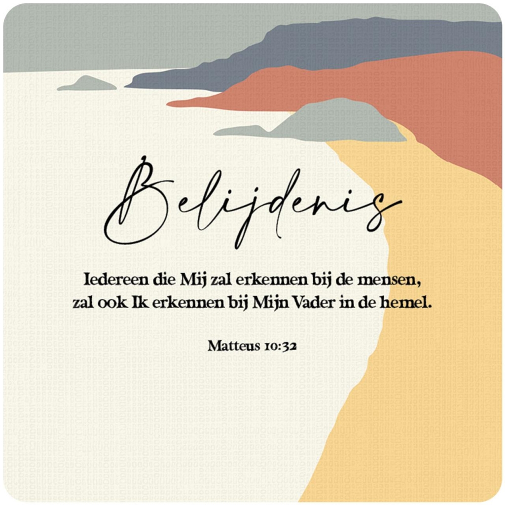 Cadeaubordje 'Belijdenis'