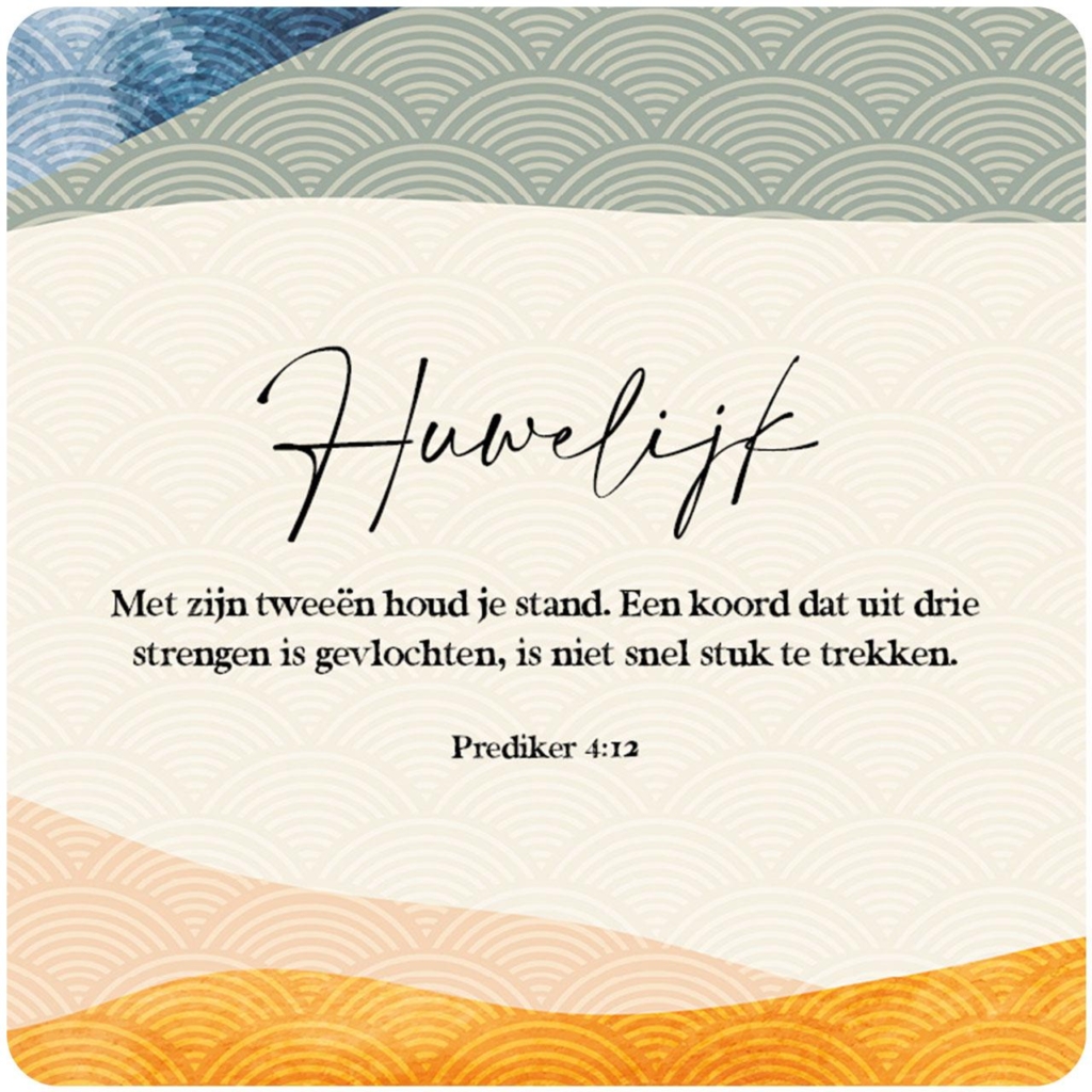 Cadeaubordje 'Huwelijk'