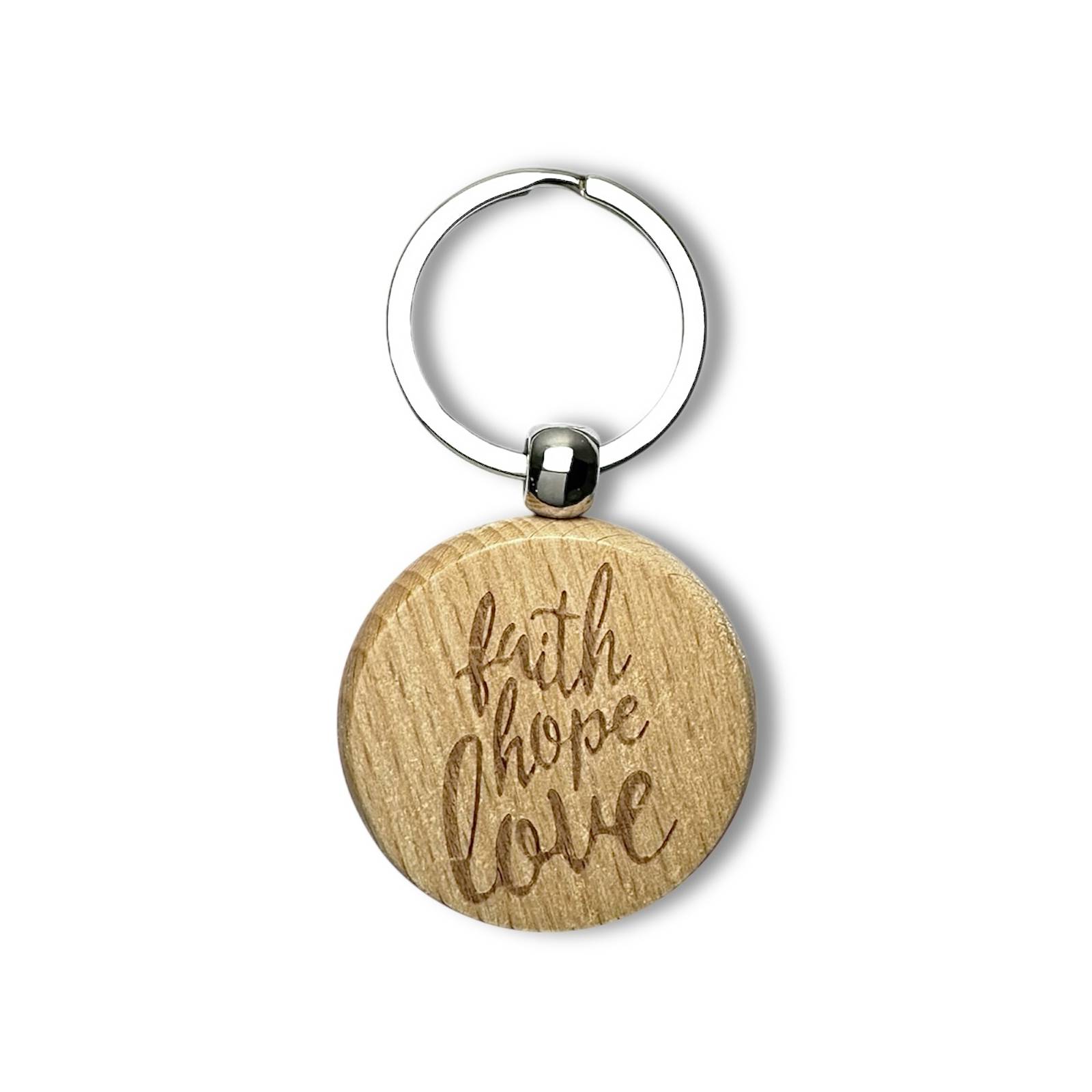 Sleutelhanger 'Faith hope love'