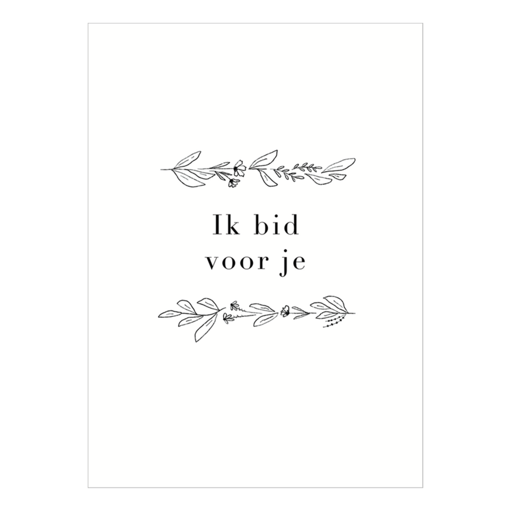 Bid voor je/denk aan je