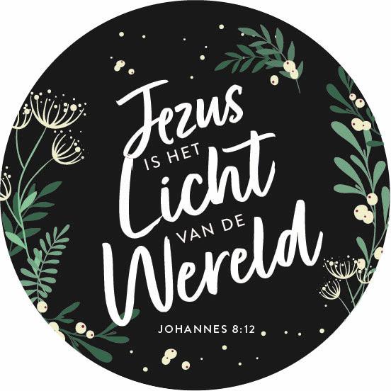 Kerstkaart rond 'Licht van de wereld'