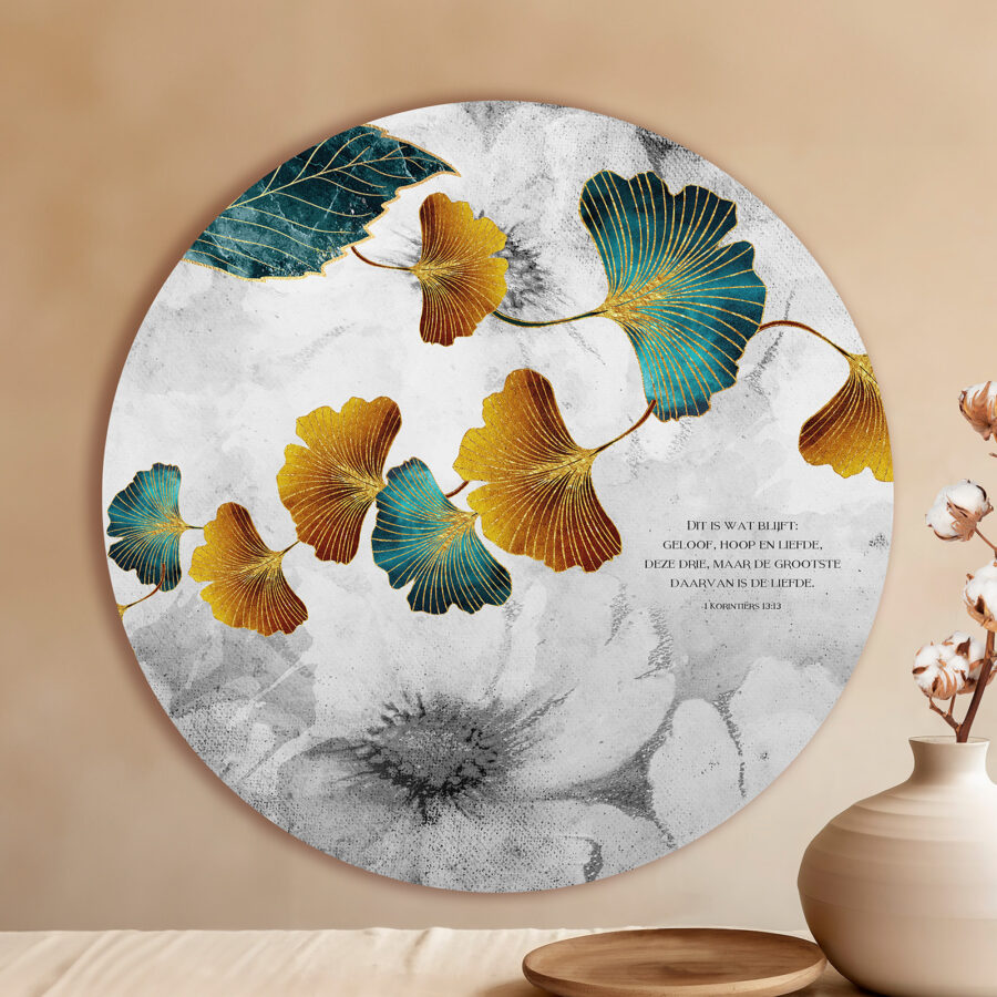 Muurcirkel 'Herfstbladeren'