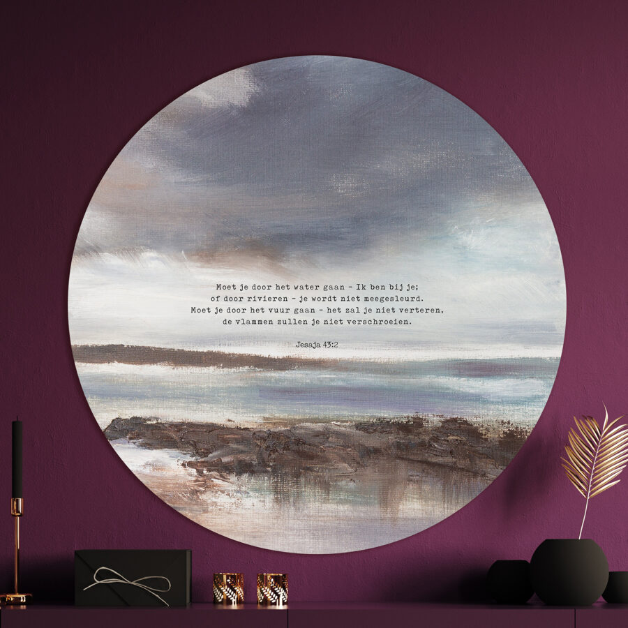 Muurcirkel ' Waterlandschap'