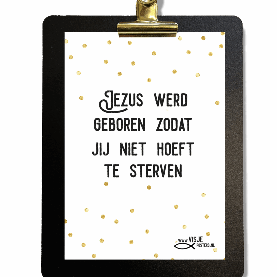 MA26008 Klembordje_Visje_Jezus werd geborden-MA26008