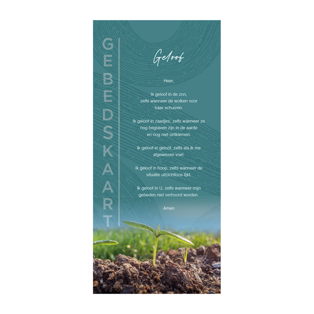 Gebedskaart 'Geloof'