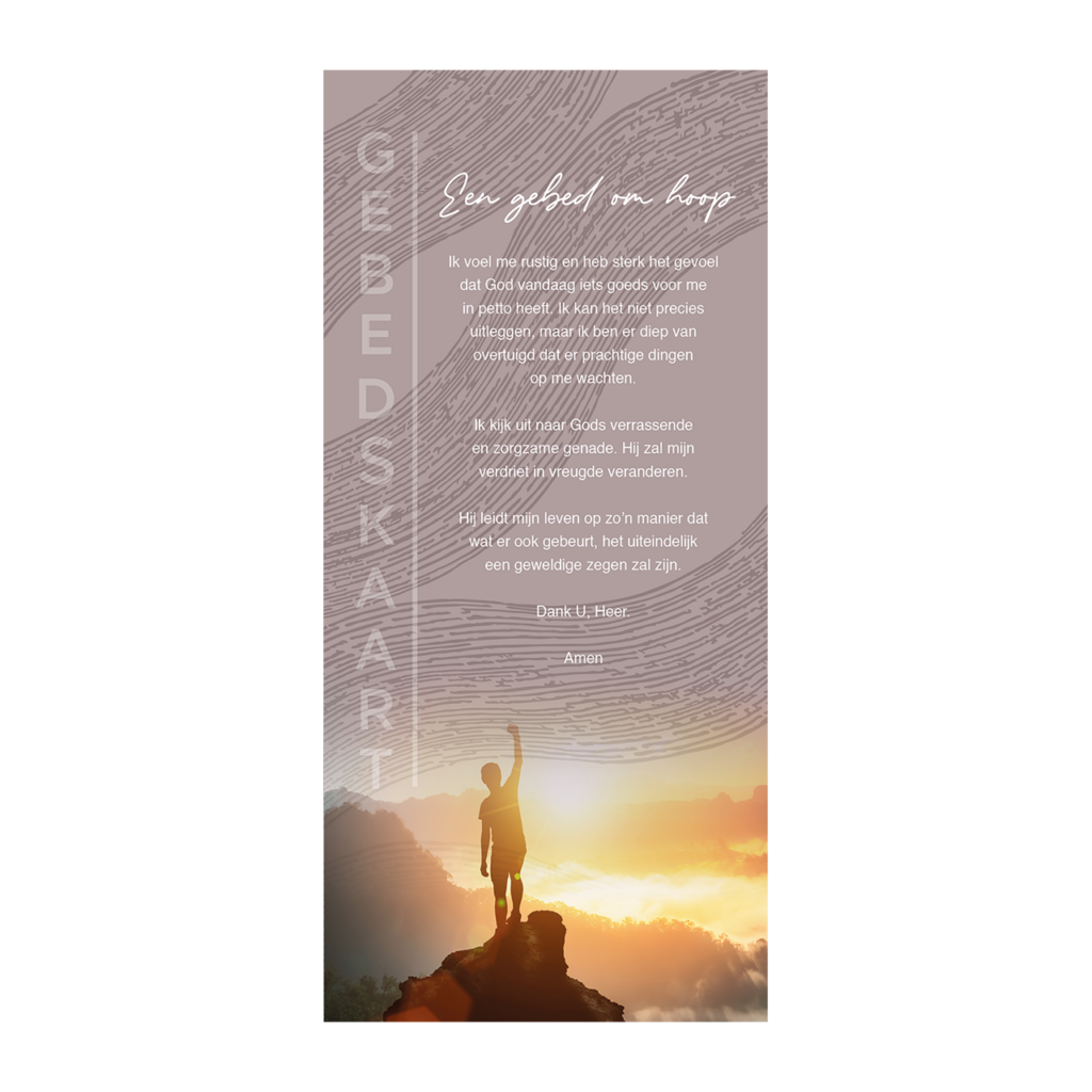 Gebedskaart 'Een gebed van hoop'