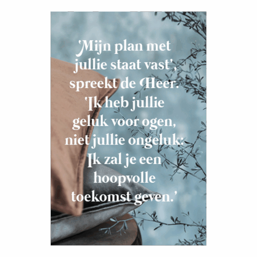 Metal Deco A3 'Mijn plan met jullie'