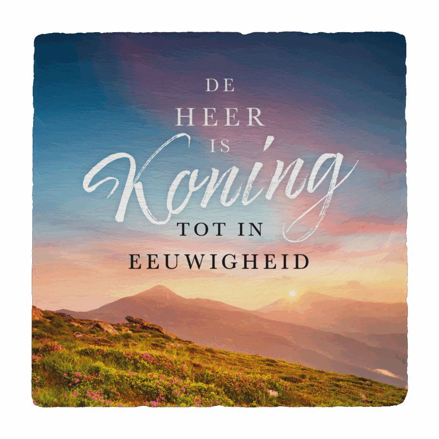 Leisteen 'De Heer is Koning'