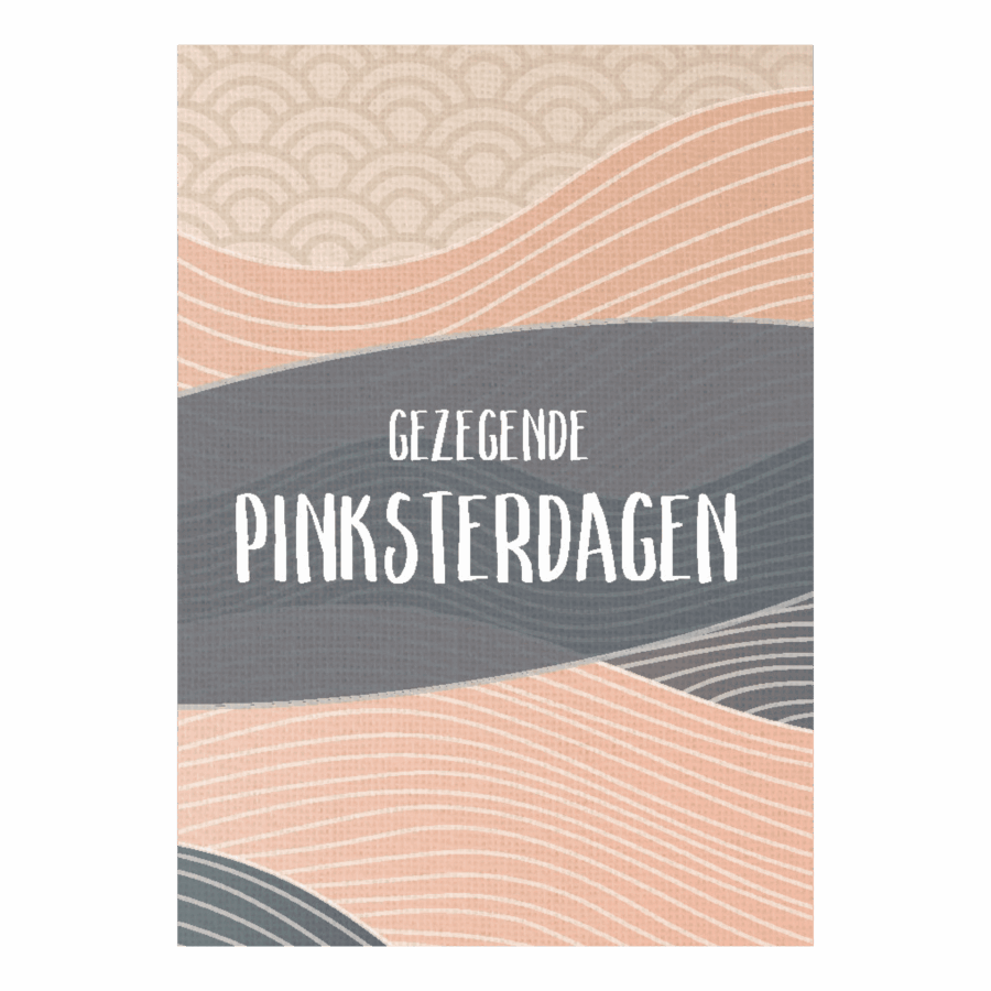 Wenskaart 'Gezegende pinksterdagen'
