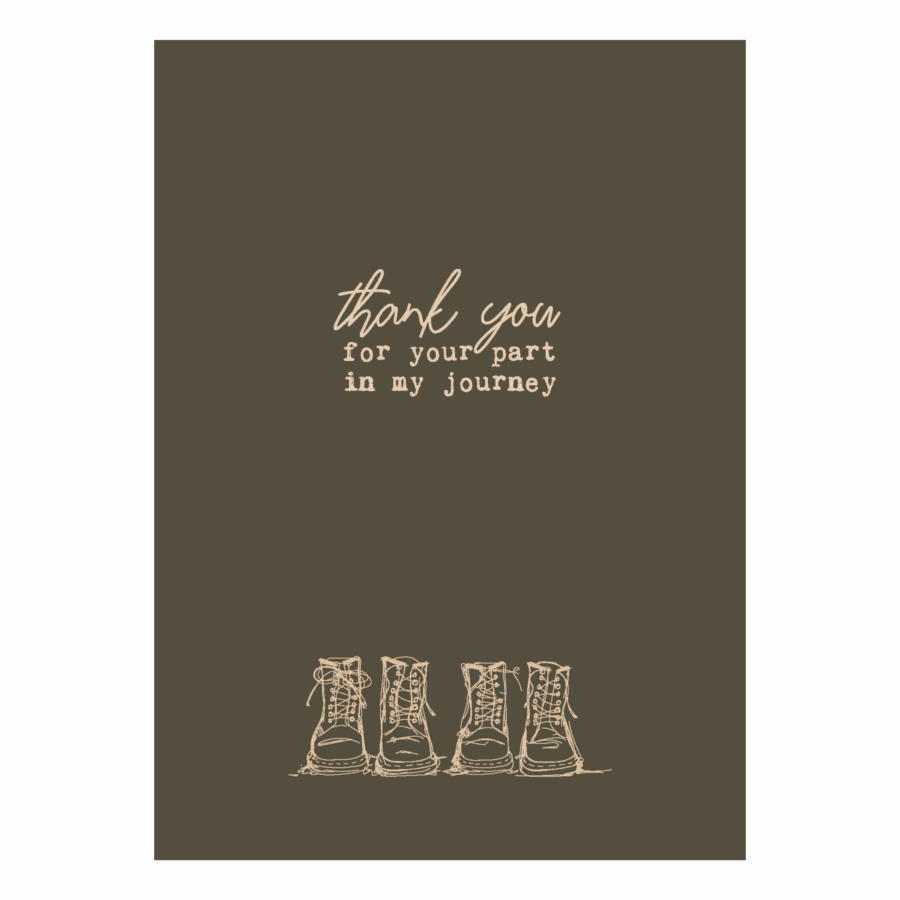 Wenskaart 'Thank you'