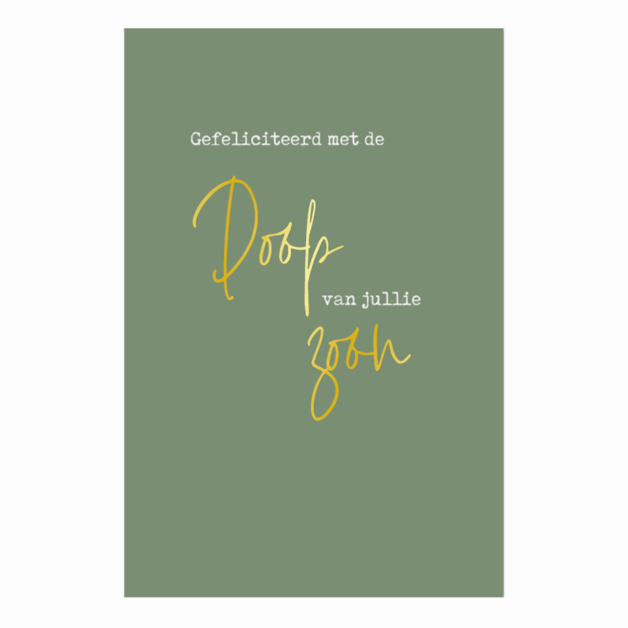 Kaart 'Doop zoon'