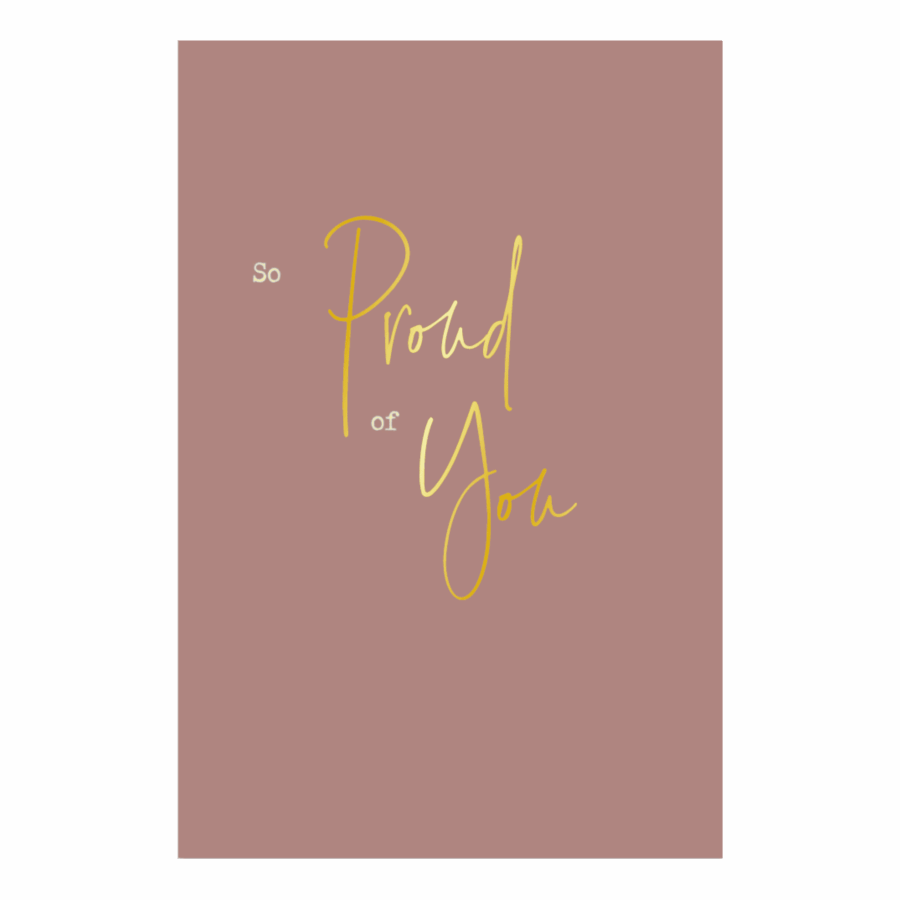 Kaart 'Proud of you'