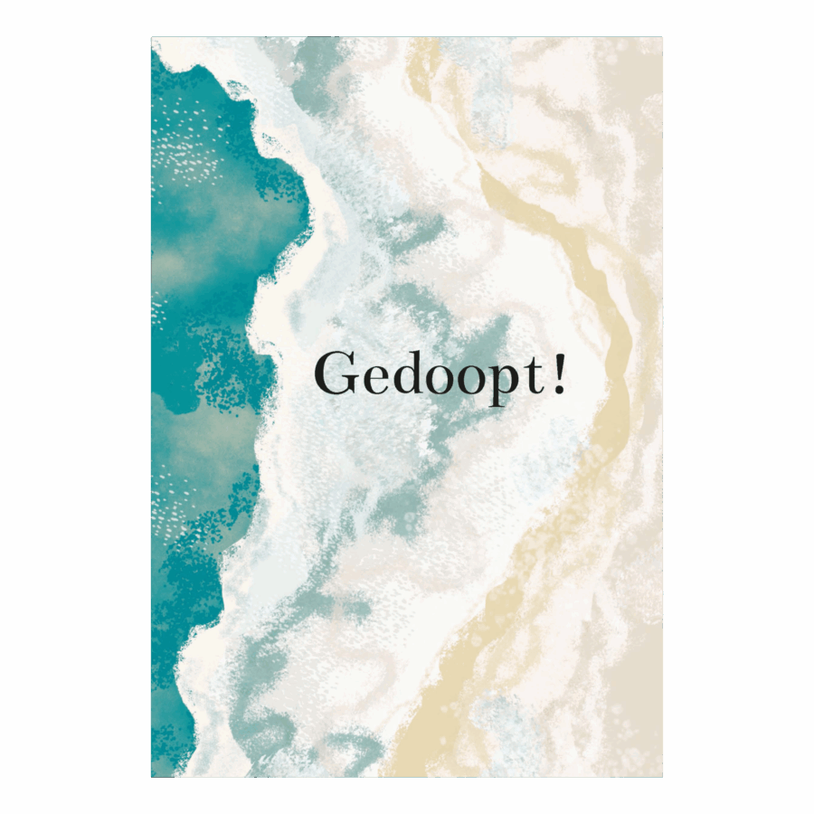 Wenskaart 'Gedoopt'