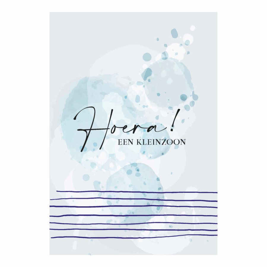 Wenskaart 'Een kleinzoon'