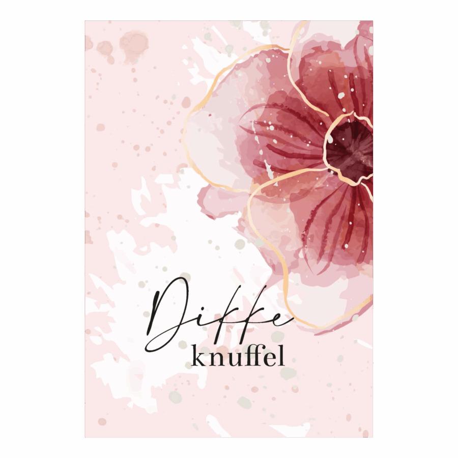 Wenskaart 'Dikke knuffel'