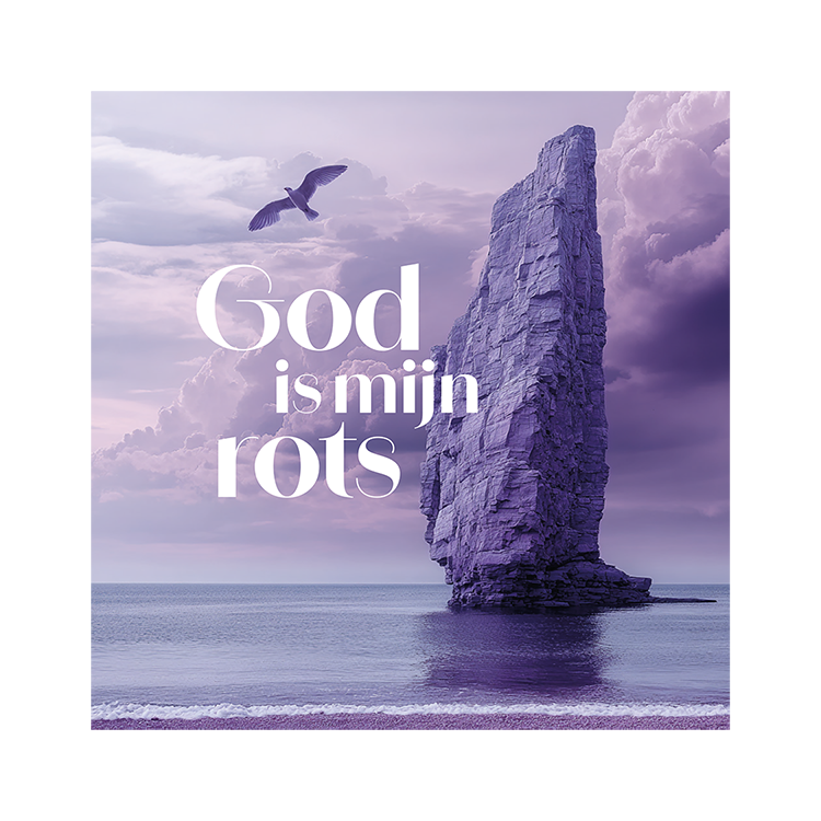 Kaart 'God is mijn Rots'