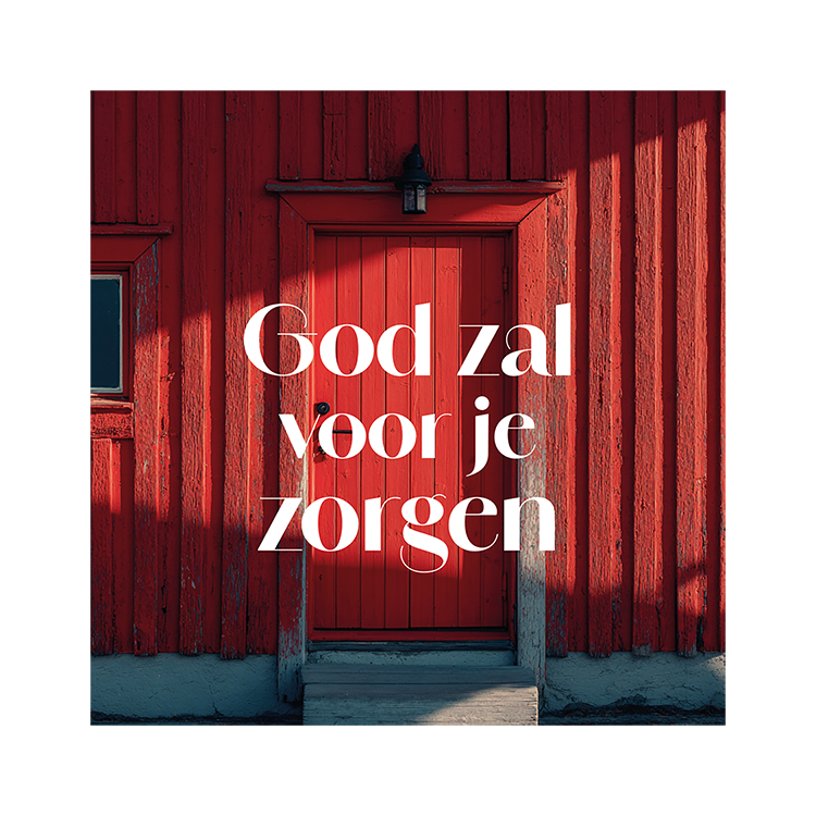 Kaart 'God zal voor je zorgen'