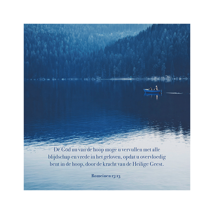 Kaart 'Bergmeer - Romeinen 15:13'