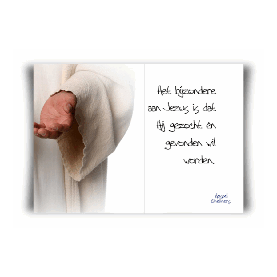 Poster A4 het bijzondere aan Jezus