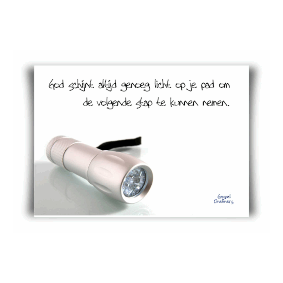 Poster A4 God schijnt zijn licht op jouw pa