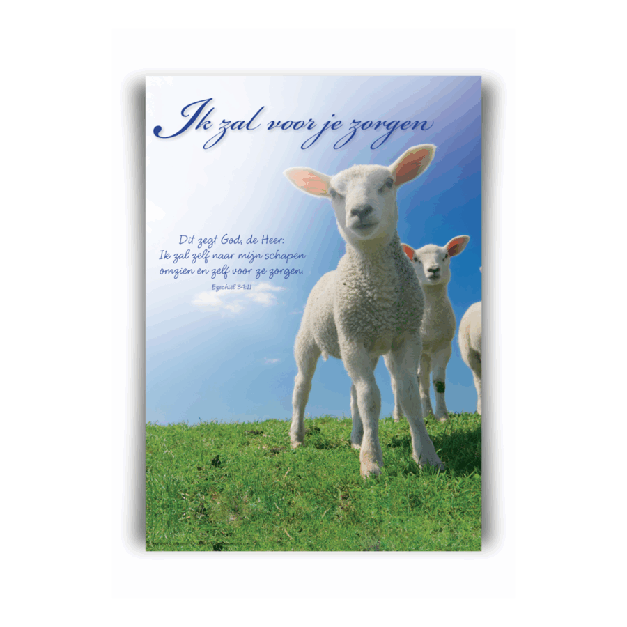 Poster A4 'Ik zal voor je zorgen'