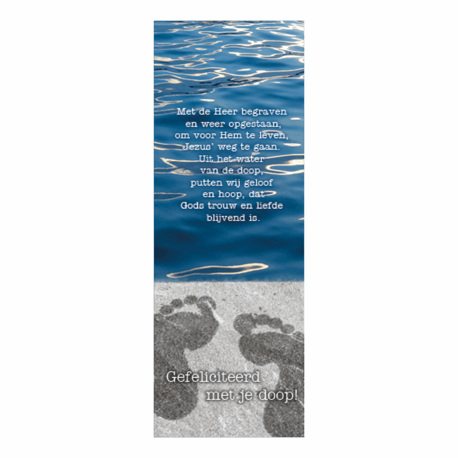 Boekenlegger gefeliciteerd doop Heer