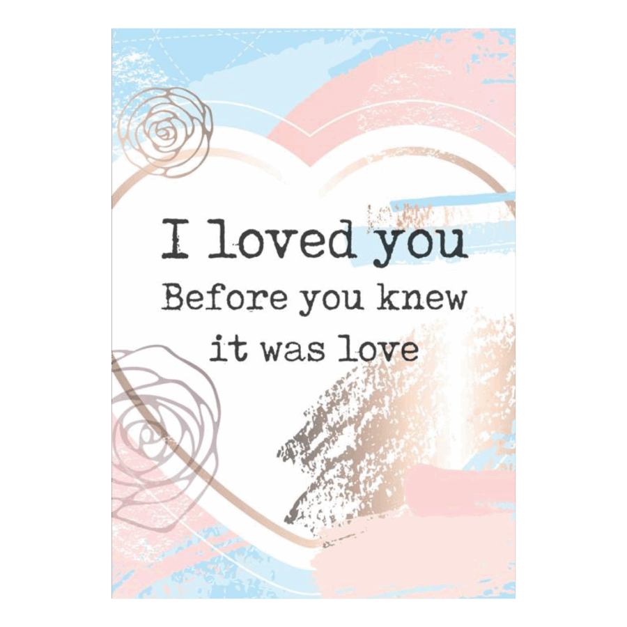 Poster 'I loved you'