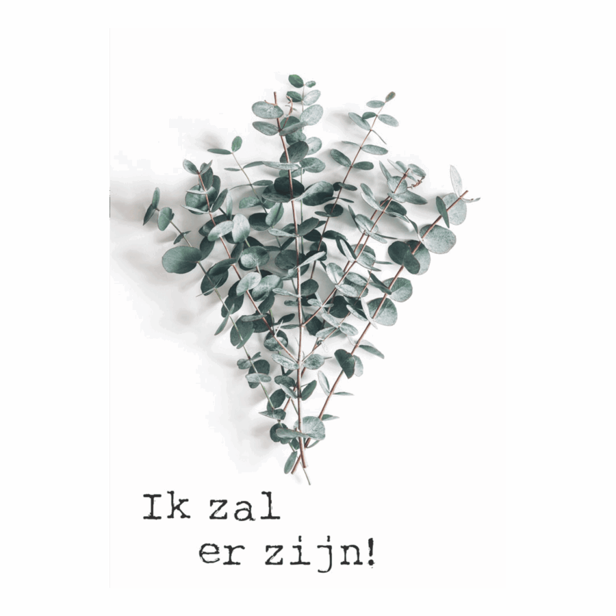 Poster 'Ik zal er zijn'