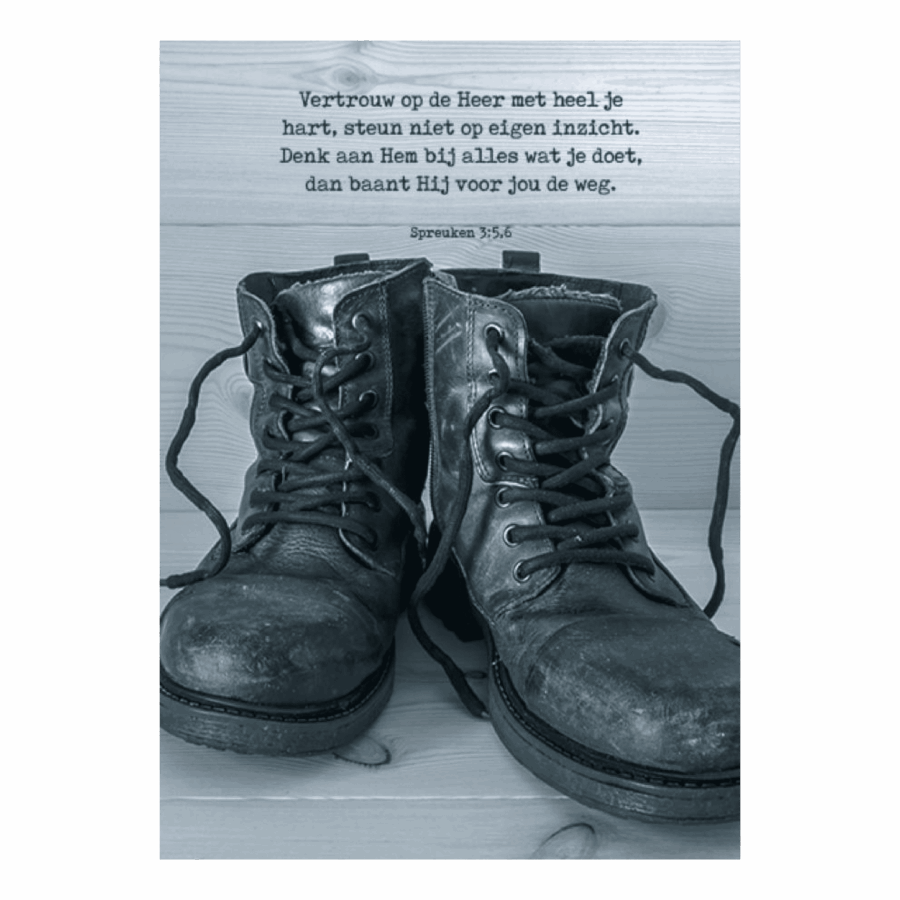Poster A4 'Vertrouw op de Heer'