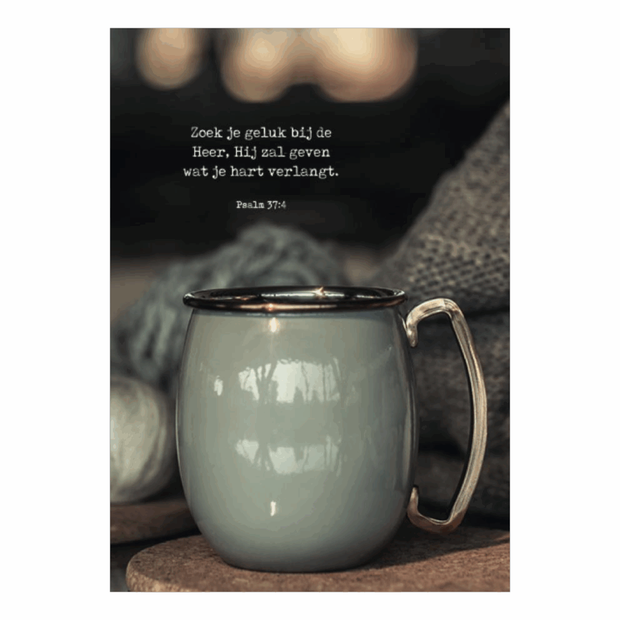 Poster A4 'Zoek je geluk bij de Heer'