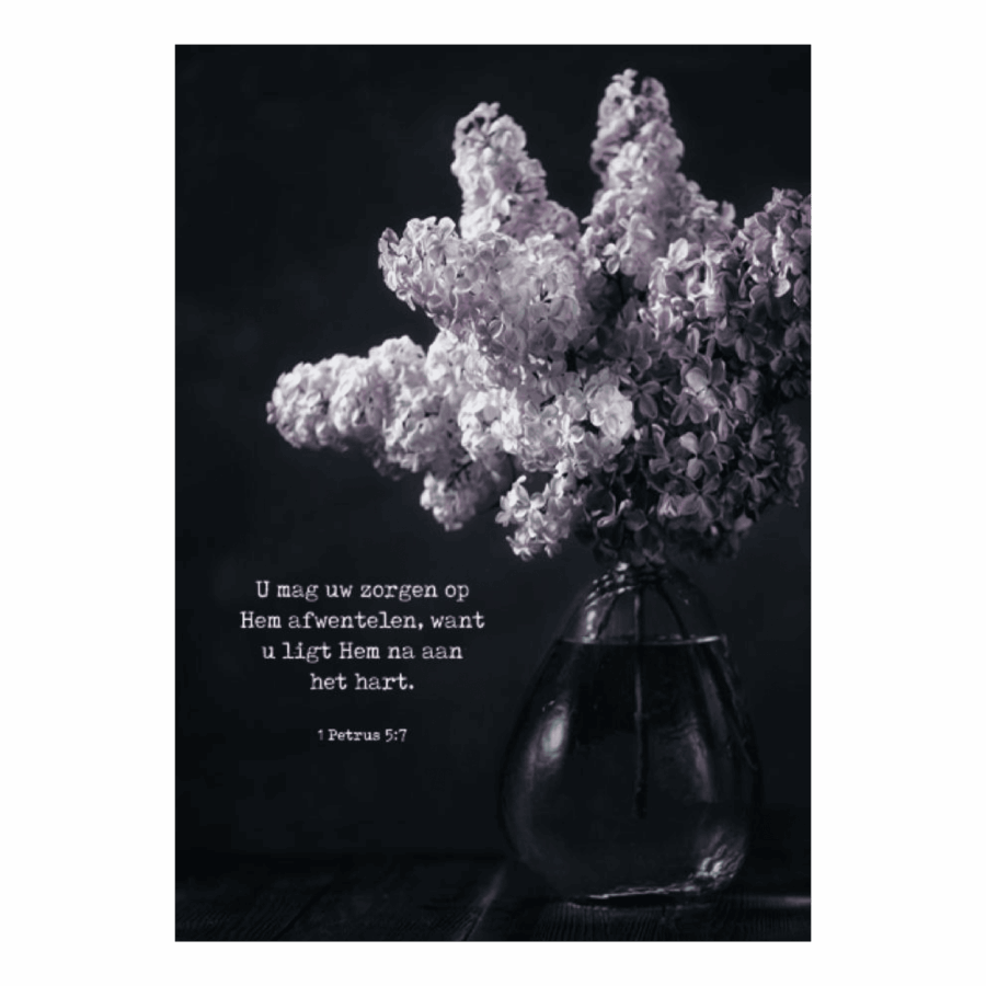 Poster A4 'U mag uw zorgen'