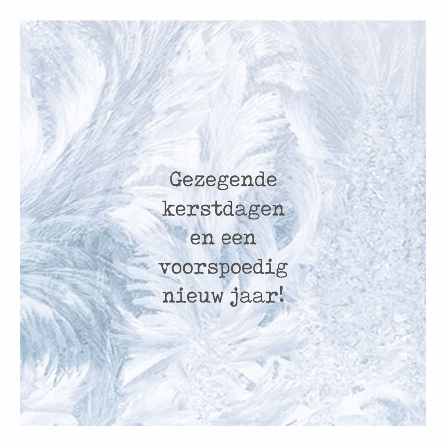 Minikaartje kerst 'ijs'