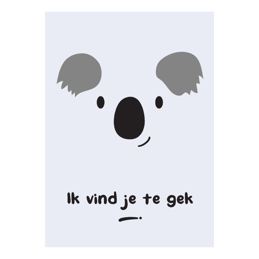 Kinderkaart 'Te gek'