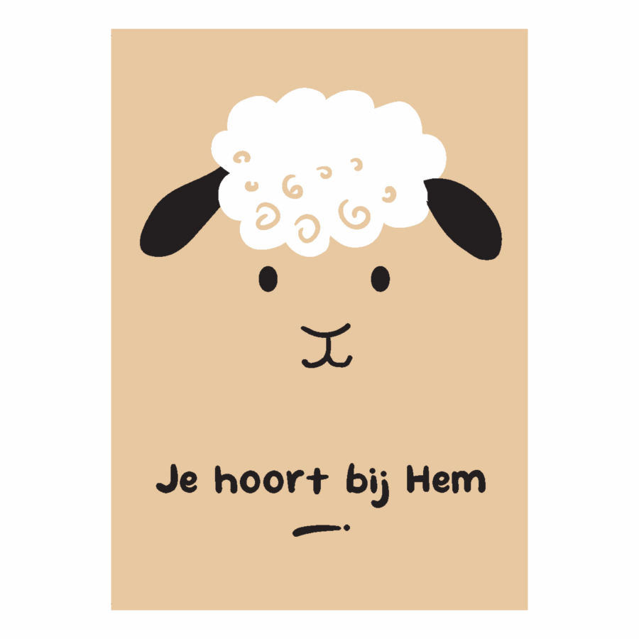 Kinderkaart 'Je hoort bij Hem'
