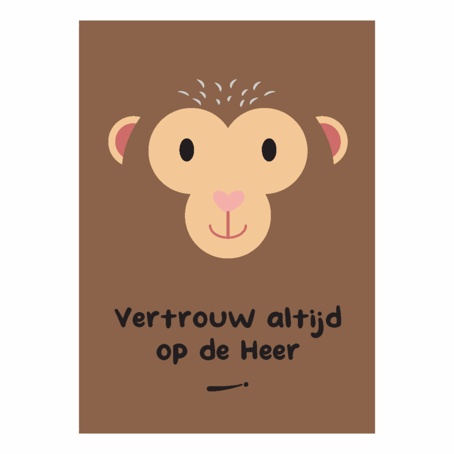 Kinderkaart 'Vertrouw altijd op de Heer'