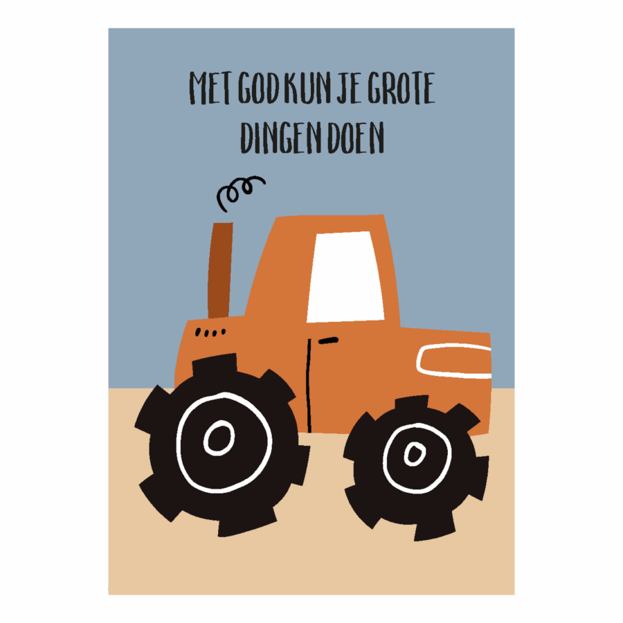 Kinderkaart 'Grote dingen'