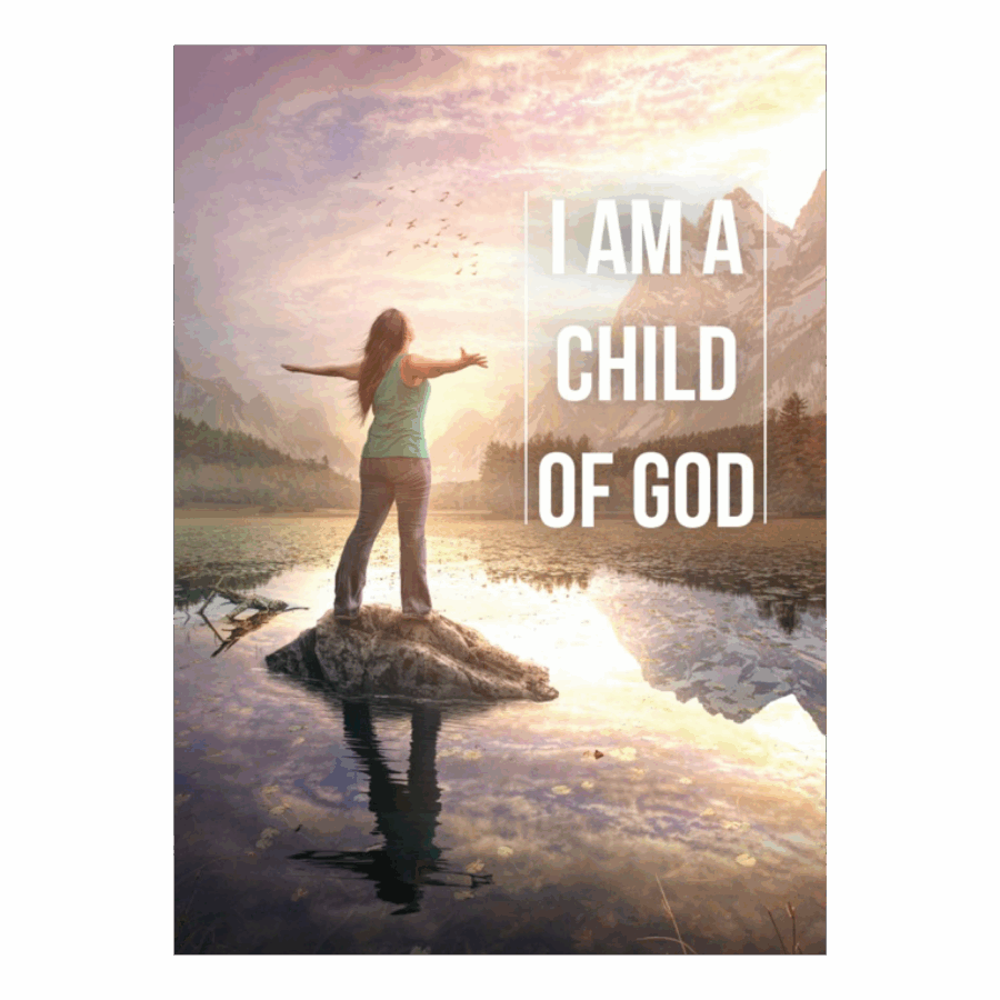 Poster 'I am a child of God - Mountains'